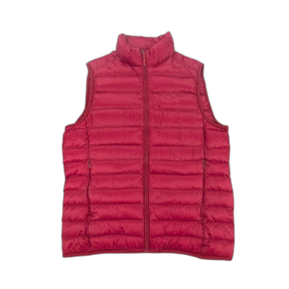 UNIQLO Ultra Light Down Puffer Vest DWR Quilted Soft Shell Minimal Gorpcore Red